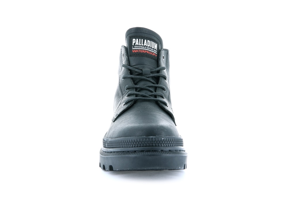 Zapatos Altas Palladium PALLATROOPER HI WP+ Hombre Negras | Costa Rica-24761